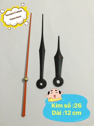 kim số 26 dài 12 cm