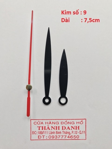 Kim số 9 dài 7,5cm