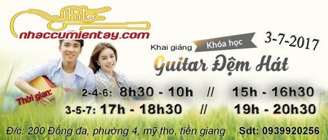 Lớp Guitar đệm hát căn bản khóa II năm 2017- Nhạc cụ miền tây