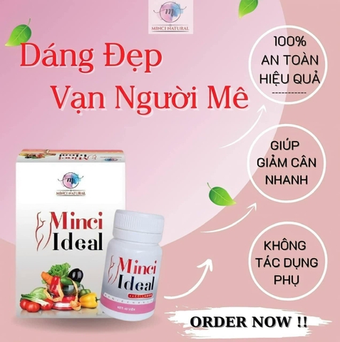 Viên Uống Giảm Cân Thảo Mộc Minci Ideal + Collagen