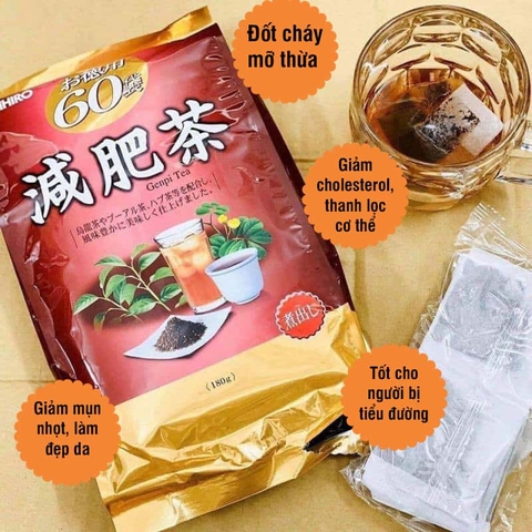 TRÀ GIẢM MỠ BỤNG GENPI TEA ORIHIRO