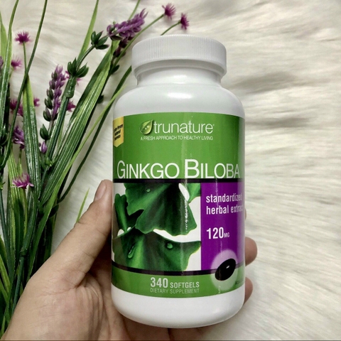 VIÊN UỐNG BỔ NÃO TRUNATURE GINKGO BILOBA 120MG MẨU MỚI 340 VIÊN