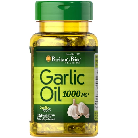 Viên uống tinh dầu tỏi Puritan's Pride Garlic Oil 1000mg 100 viên