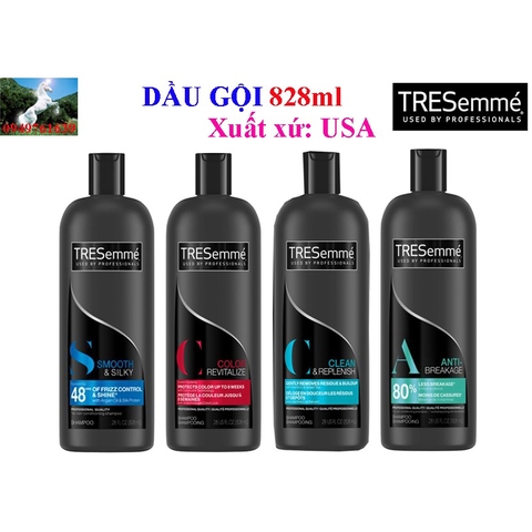 Dầu Gội TRESEMME  2in1 828ml Mỹ đủ mẫu (Chai 828ml)