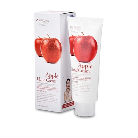 Kem dưỡng da tay 3W CLINIC Apple Hand Cream 100ml