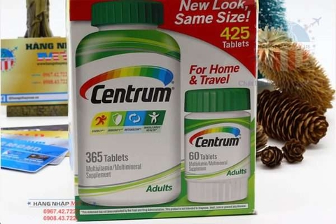 Centrum multivitamin 365 viên của Mỹ - Vitamin cho người dưới 50 tuổi