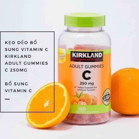 Kẹo Dẻo Bổ Sung Vitamin C Kirkland 250mg Cho Người Lớn
