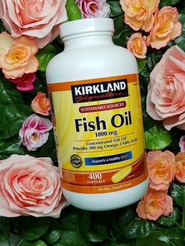 DẦU CÁ OMEGA 3 FISH OIL KIRKLAND 1000MG