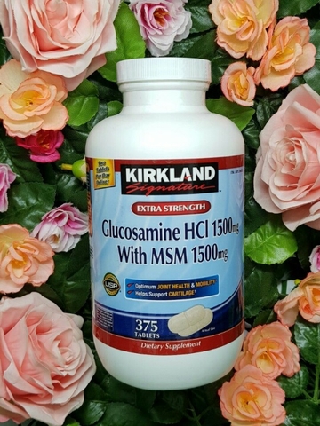 Glucosamine HCL 1500mg Kirkland with MSM 1500mg hộp 375 viên
