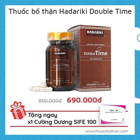 HADARIKI SIGNATURE DOUBLE TIME GIÚP NAM GIỚI NHANH CHÓNG LẤY LẠI SINH LỰC 18+