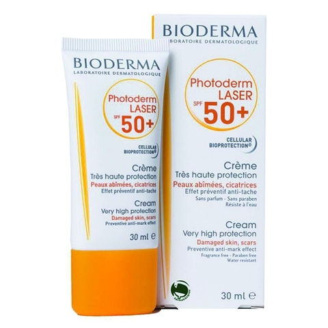 KEM CHỐNG NẮNG NGỪA VẾT THÂM SPF50+ BIODERMA PHOTODERM LASER CREAM 30ML