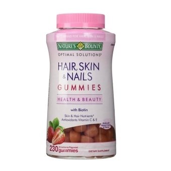 Thực phẩm chức năng Kẹo dẻo Hair, Skin and Nails Gummies 230 viên của Mỹ