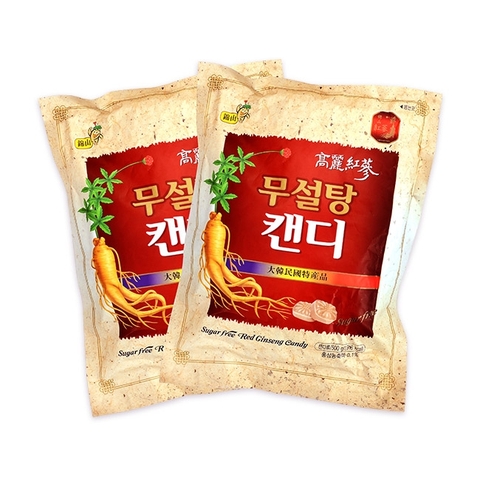 KẸO HỒNG SÂM KHÔNG ĐƯỜNG HÀN QUỐC 1000GR ( 500GR X 2BICH )