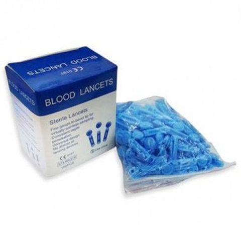 KIM Y TẾ DO ĐƯỜNG HUYẾT BLOOD LANCETS QUEEN CARE - HỘP 100