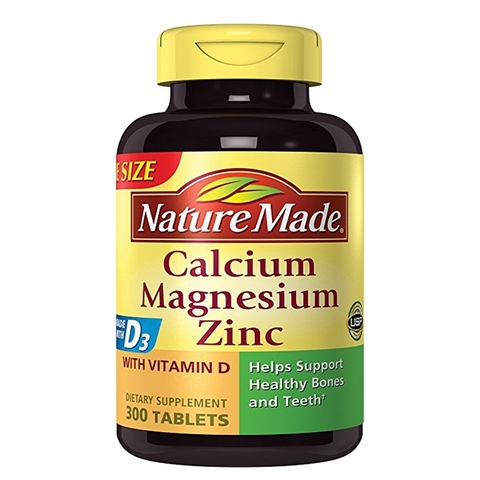 NATURE MADE CALCIUM WITH MAGNESIUM ZINC WITH VITAMIN D3 GIÚP XƯƠNG CHẮC KHỎE