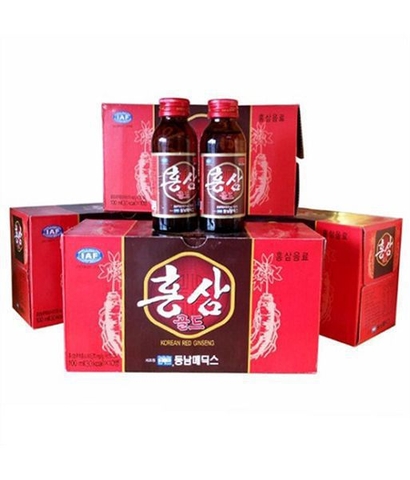 Nước hồng sâm Hàn Quốc - Samsung Red Ginseng - 100ml x 10 Chai