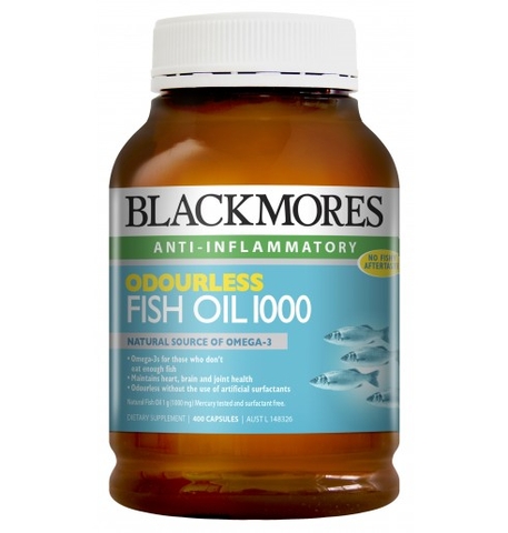 DẦU CÁ KHÔNG MÙI BLACKMORES ODOURLESS FISH OIL 1000MG