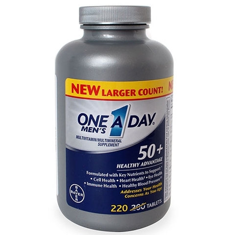 ONE A DAY MEN 50 T GIÚP BỔ SUNG VITAMIN VÀ KHOÁNG CHẤT