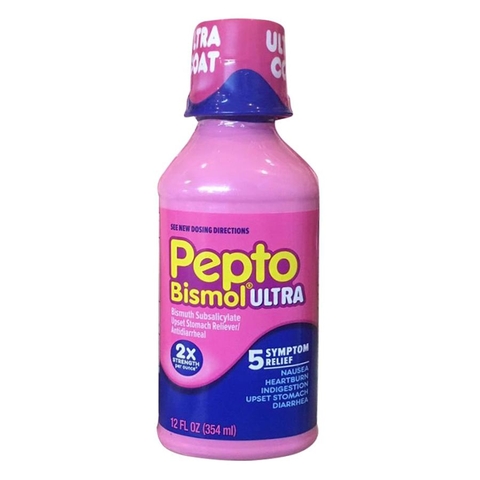 SIRO CHUYÊN TRỊ TIÊU HÓA, ĐAU DẠ DÀY PEPTO BISMOL ULTRA 354ML MỸ