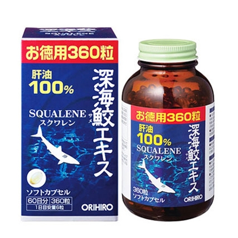 SỤN CÁ MẬP ORIHIRO SQUALENE NHẬT BẢN - CHAI 360 VIÊN