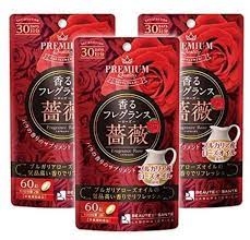 Viên uống thơm cơ thể Infinity Premium Fragrance Rose của Nhật, 60 viên