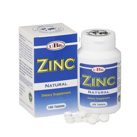 THỰC PHẨM BẢO VỆ SỨC KHỎE UBB ZINC 50MG - CHAI 100 VIÊN