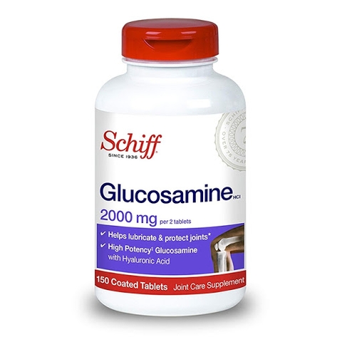 Viên bổ khớp Schiff Glucosamine 2000mg Plus Vitamin D3 Mỹ 150 viên