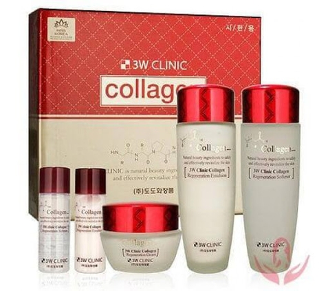 BỘ KEM DƯỠNG DA / 3W / BỘ DƯỠNG TRẮNG DA WHITENING COLLAGEN 3W CLINIC