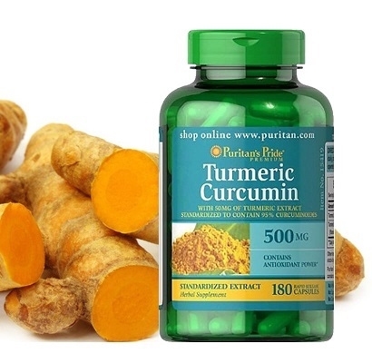 Viên uống tinh chất nghệ vàng Turmeric Curcumin- Puritan’s Pride 500mg 180v