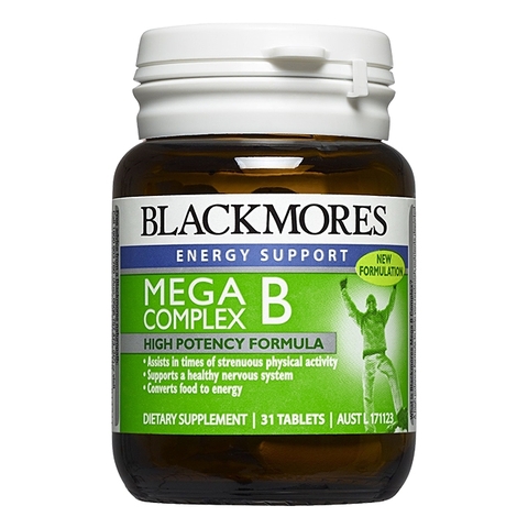 VIÊN UỐNG BỔ SUNG VITAMIN NHÓM B BLACKMORES MEGA B COMPLEX 31 VIÊN