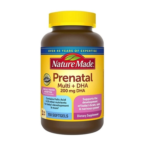 Vitamin tổng hợp cho bà bầu Prenatal Multi DHA, 150 viên