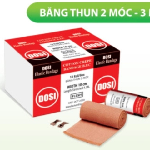 Băng thun 4 in, 3 móc