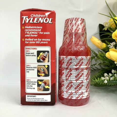 SIRO GIẢM ĐAU HẠ SỐT TYLENOL PAIN+FEVER MỸ 120ML CHO BÉ TỪ 2-11 TUỔI