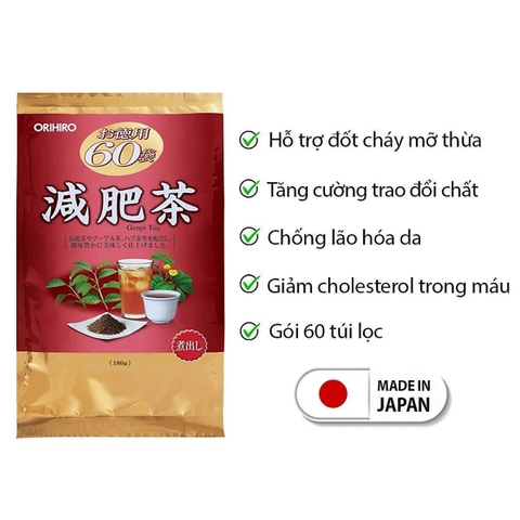 TRÀ GIẢM MỠ BỤNG GENPI TEA ORIHIRO