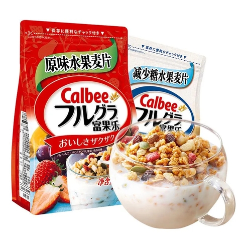 NGŨ CỐC CALBEE GÓI MÀU ĐỎ 750G MẪU MỚI