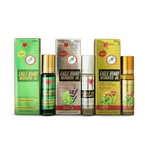 Dầu gió xanh con ó dạng lăn Eagle Brand Medicated Oil