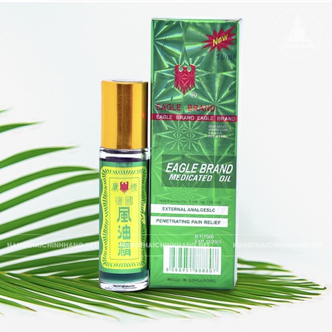 Dầu gió xanh con ó dạng lăn Eagle Brand Medicated Oil