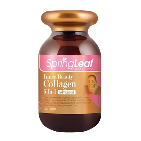 Collagen 6 in 1 Spring Leaf Inner Beauty 90 viên của Úc