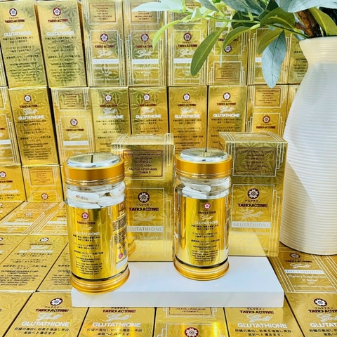 VIÊN UỐNG TRẮNG ĐẸP DA NỘI ĐỊA NHẬT BẢN TATIO ACTIVE GOLD GLUTATHIONE 1850mg