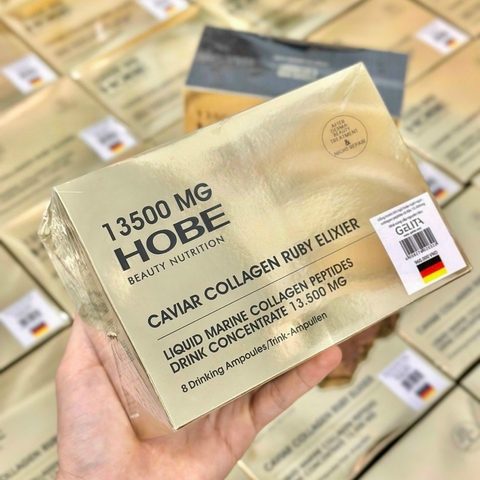 Nước Uống Collagen Peptides Cô Đặc 13500MG Hobe Beauty Nutrition - Full Hộp (8 Lọ)