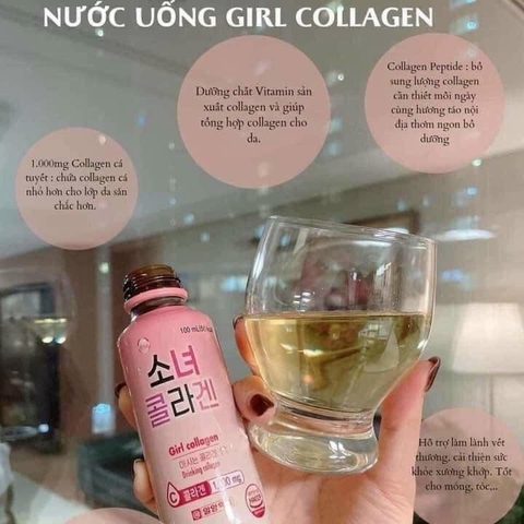 Nước uống Collagen Hàn Quốc Girl Collagen giúp trẻ hóa