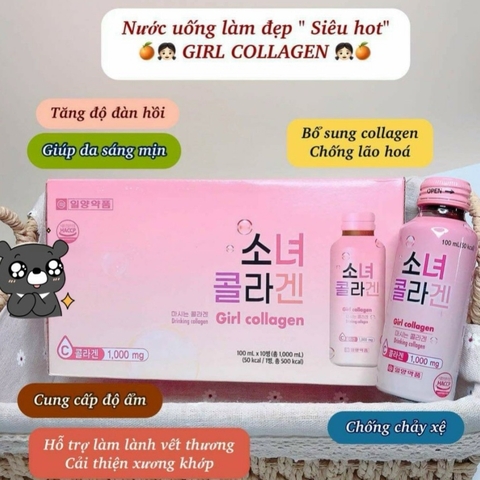 Nước uống Collagen Hàn Quốc Girl Collagen giúp trẻ hóa