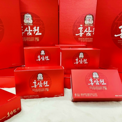 NƯỚC HỒNG SÂM KGC KOREAN RED GINSENG DRINK 70ml x 30 gói