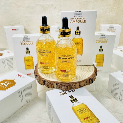 SERUM VÀNG 24K ÚC PURE GOLD AMPOULE 100ML- BÍ MẬT CHO LÀN DA TƯƠI TRẺ