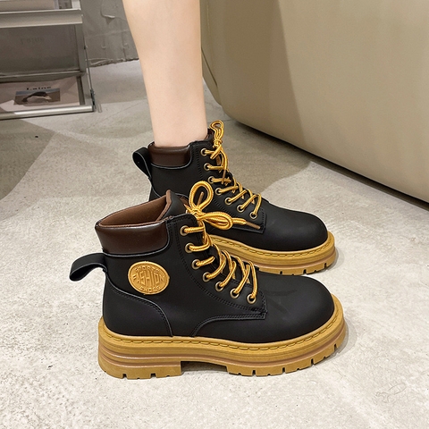 Giày Boot đế 5cm, chất da lộn - G1743DX