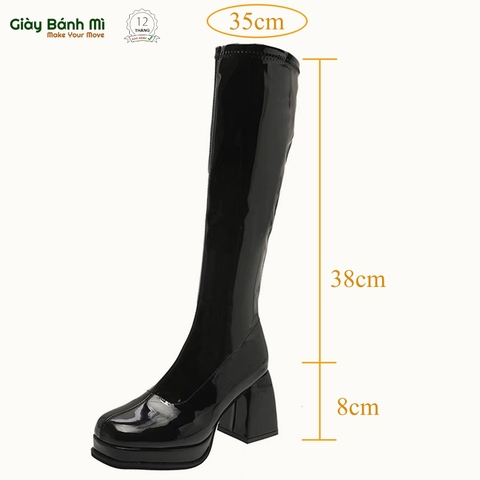 Giày Boot đùi đế cao 8.5m - G1813