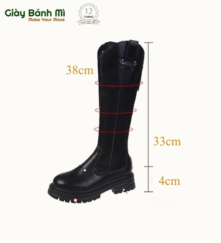 Giay Boot đùi đế cao 5cm - G1814