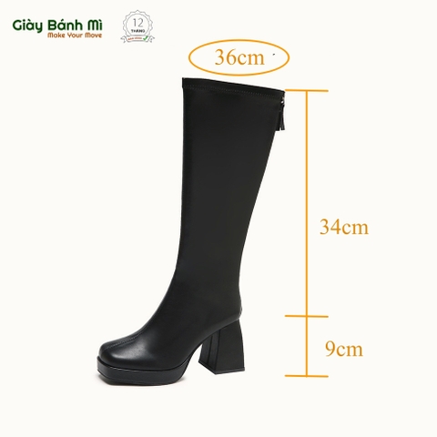 Giày Boot đùi đế cao 9cm - G1828