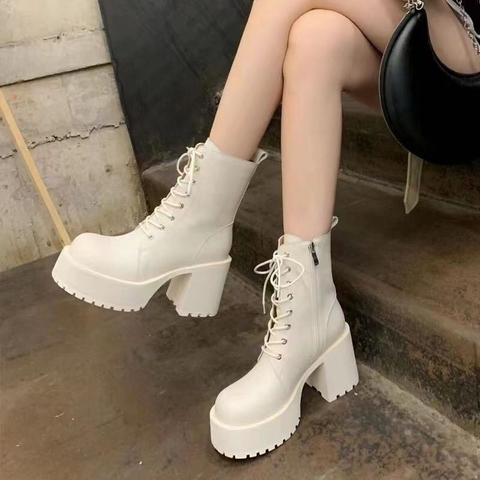 Giày Boot nữ cá tính đế cao 9cm - G1956