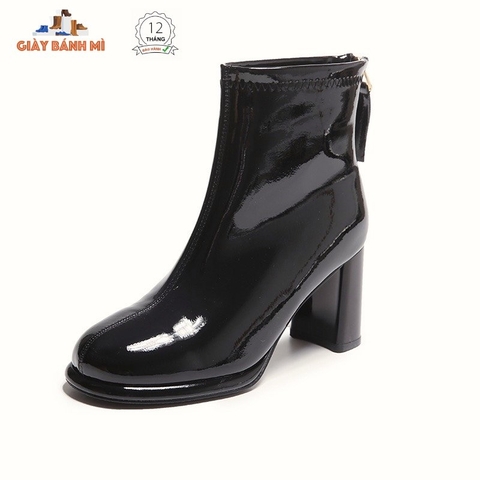 Giày Boot Da Bóng đế cao 8cm - G1969